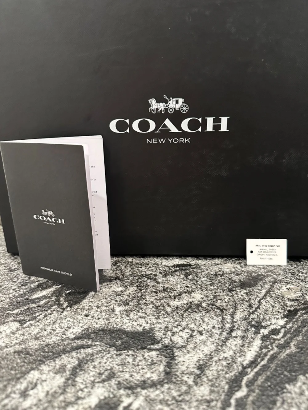 Coach Preston Black Leather Ankle Boots